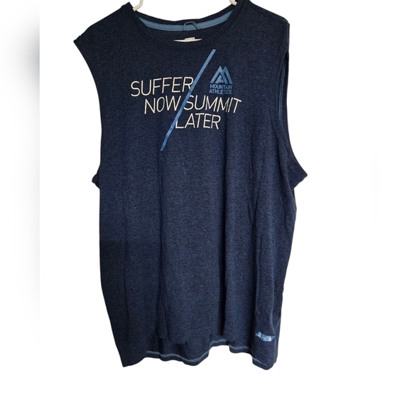 North Face Men's XXL Sleeveless Blue Shirt - Picture 1 of 4